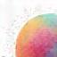 Floating colorful bath bomb